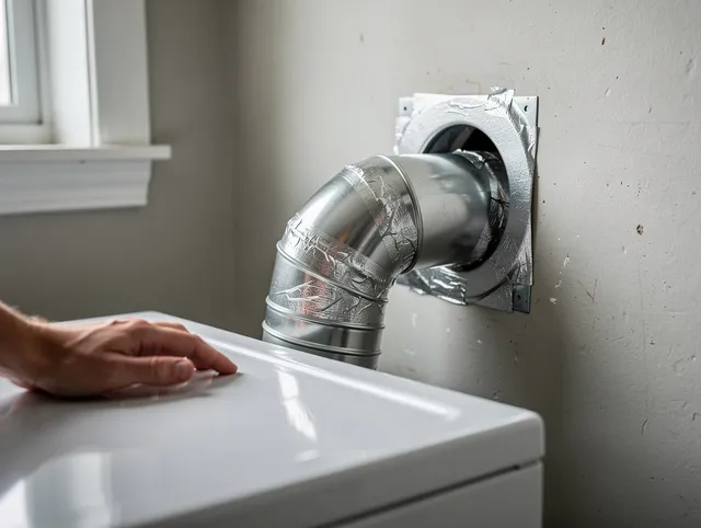 Brunswick Dryer Vent Cleaning expert performing professional dryer vent repair and installation in Brunswick